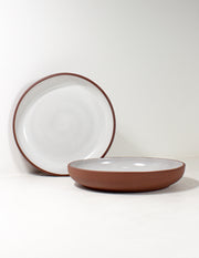 Terracotta Clay Coupe Serving Bowl