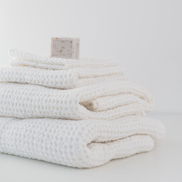 Waffle Weave Linen Cotton Bath Towel