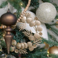 Brass Iron Wreath Ornaments, Set of 4
