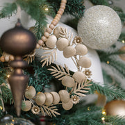 Brass Iron Wreath Ornaments, Set of 4
