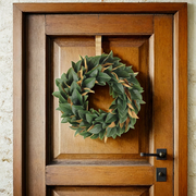Faux Green Magnolia Leaf Wreath