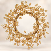 Gold Glitter Berry Wreath, 24 in
