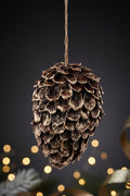 Brown & Gold Pinecone Scale Ornament