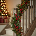 Magnolia, Pine, Holly & Berry Garland, 60 in
