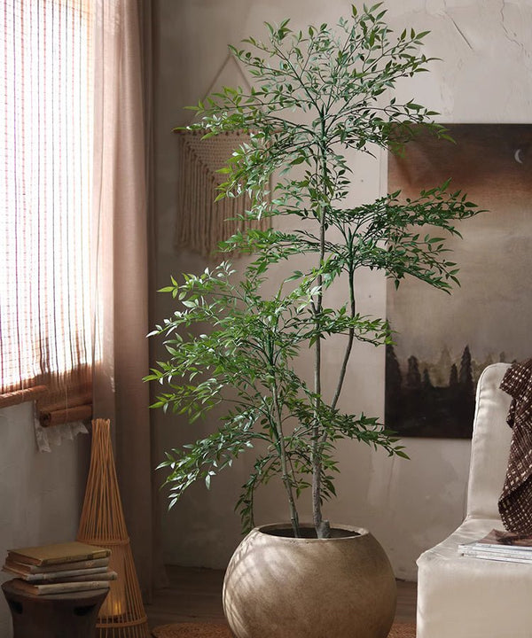 Faux Nandina Indoor Tree