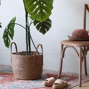 Handwoven Seagrass Basket Planter