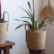 Handwoven Seagrass Basket Planter