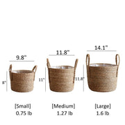 Handwoven Seagrass Basket Planter