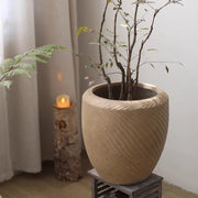 Swirl-Textured Magnesia Planter
