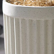 Ribbed Magnesium Oxide Cylinder Planter