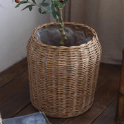 Woven Rattan Floor Planter Basket