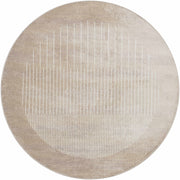 Geometric Mocha Polypropylene Area Rug