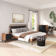 Boucle-Front Ash Veneer Four-Drawer Chest — alternate view or variant option