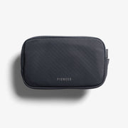 Water-Resistant Grid-Weave Zip Pouch