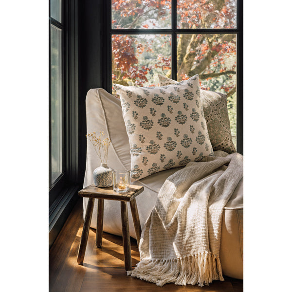 Block-Print Cotton Throw Pillow Set