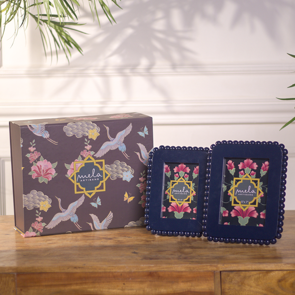 Beaded Handcrafted Photo Frame Set