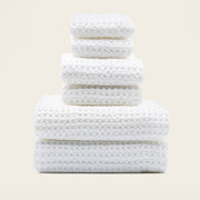 Waffle-Weave Cotton Bath Towel Set