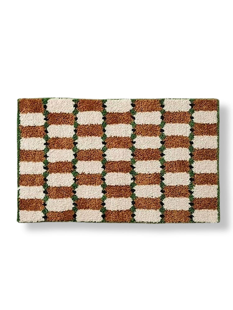 Checker Tufted Bath Rug