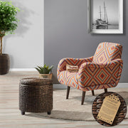 Woven Water Hyacinth Storage Ottoman – ottoman (view 2) | Roost & Roam