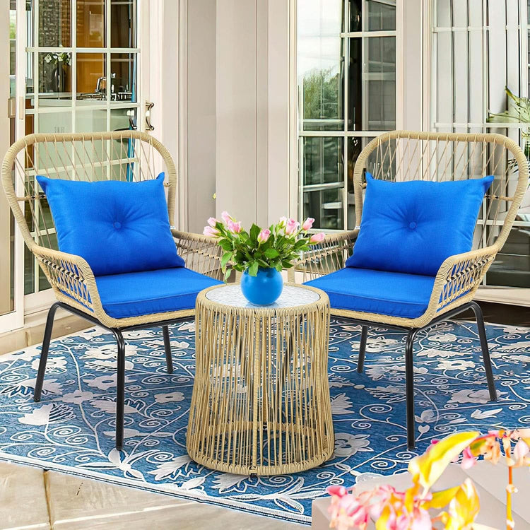 All-Weather Wicker Outdoor Bistro Set