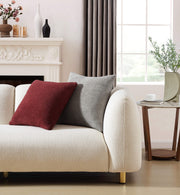 Boucle-Texture Memory Foam Throw Pillow