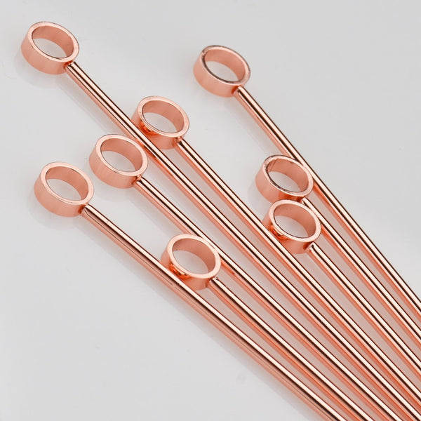 Copper-Finish Ring-Top Cocktail Picks