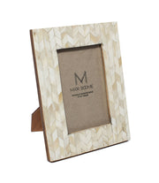 Chevron Bone Inlay Picture Frame