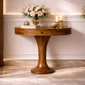 Mango Wood Pedestal Console Table
