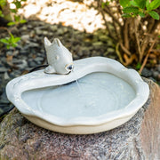 Glazed Ceramic Fish Garden Fountain