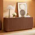 Fluted Walnut-Finish Sideboard Cabinet – buffet | Roost & Roam
