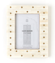 Bone Tile Brass Stud Picture Frame
