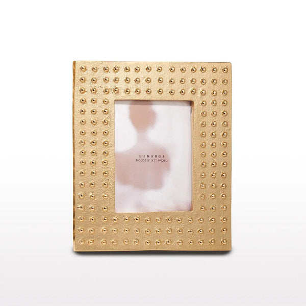 Studded Gold-Cast Photo Frame