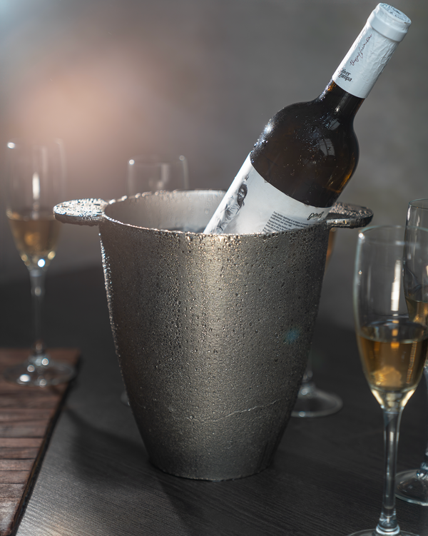 Textured Nickel Wine Chiller