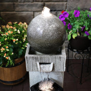 Sphere Column Outdoor Water Fountain