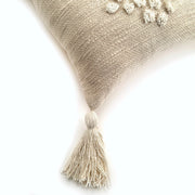 Tufted Cotton Lumbar Pillow