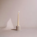 Ridged Sandstone Taper Candle Holder