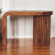 Fluted Mango Wood Coffee Table