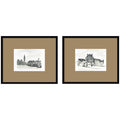 Cityscape Sketch Framed Print Set