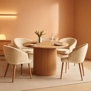 Fluted Pedestal Round Dining Set – dining room set | Roost & Roam