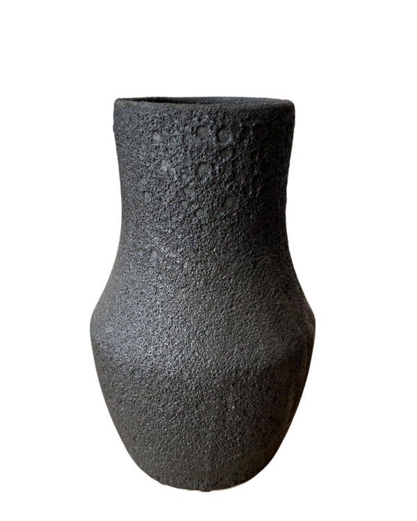 Frothy Glaze Porcelain Crater Vase