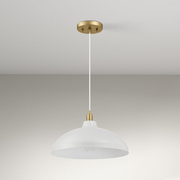 Astral Gold & White Pendant Light