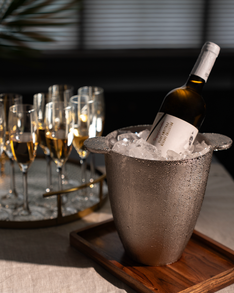 Textured Nickel Wine Chiller