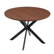 Walnut Round Extendable Dining Table