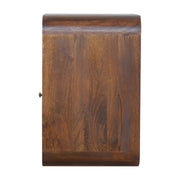 Curved Edge Mango Wood Nightstand