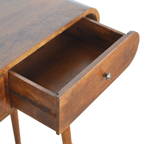 Rounded Mango Wood Console Table