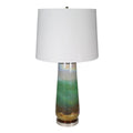 Iridescent Glass Column Table Lamp
