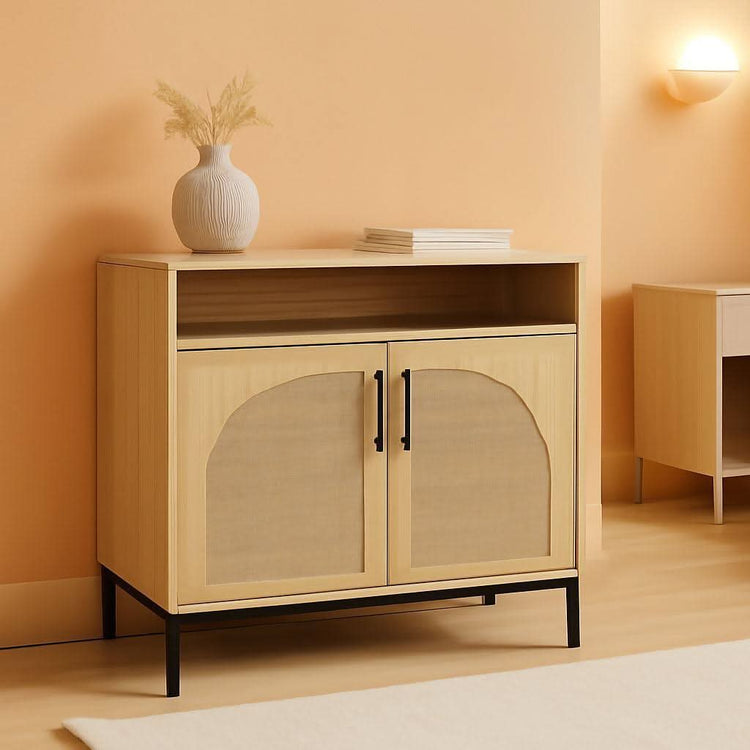 Arched Rattan Panel Buffet Cabinet – buffet | Roost & Roam