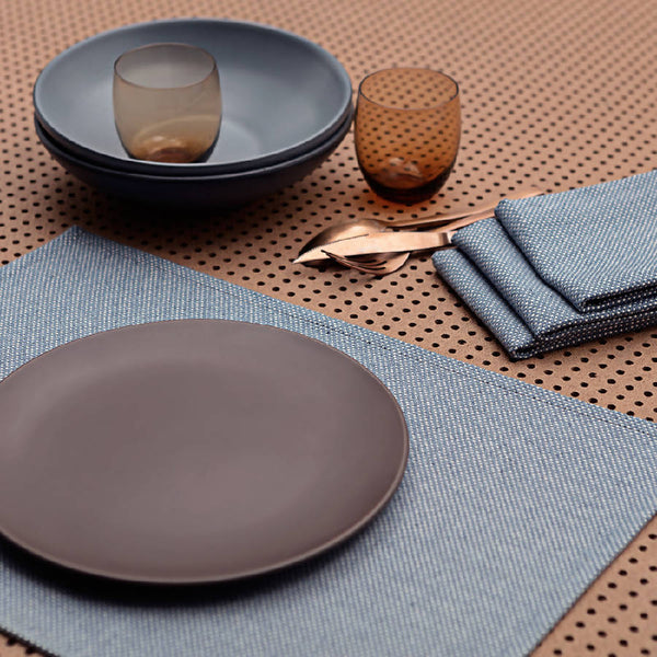 Upcycled Denim Cotton Placemat Set