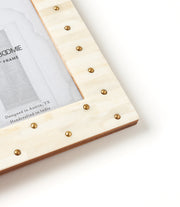 Bone Tile Brass Stud Picture Frame
