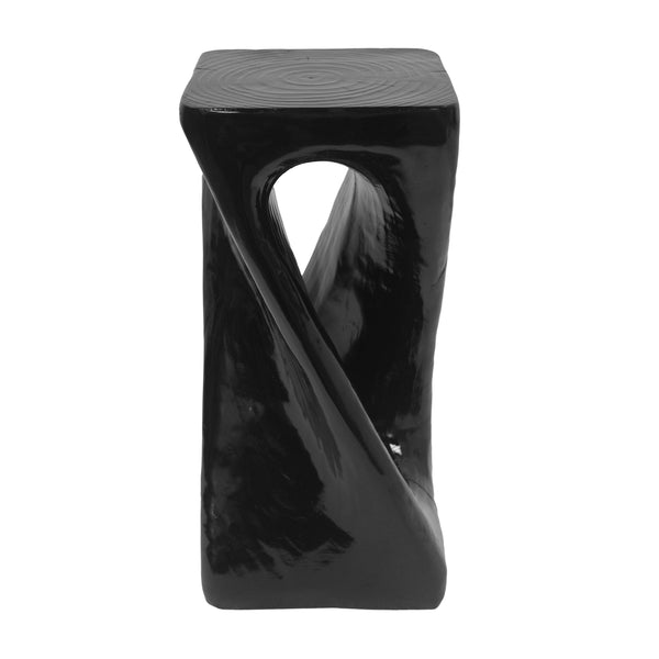 Sculptural Twist Concrete Side Table